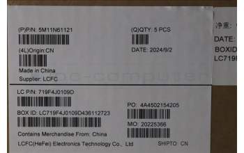 Lenovo 5M11N61121 MECH_ASM GRP_KBD_BZL_BUL_WL_DB_LTN