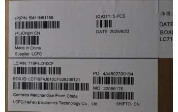 Lenovo 5M11N61156 MECH_ASM GRP_KBD_BZL_BEL_WW_DB_CHY