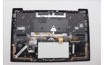 Lenovo 5M11N61175 C-Cover with keyboard, Spanish LA, Deep Black, FingerPrint Reader, WWAN, UK