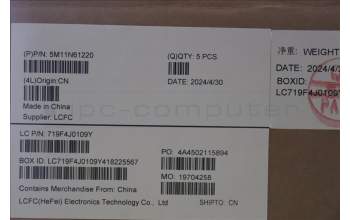 Lenovo 5M11N61220 MECH_ASM GRP_KBD_BZL_SWE/FIN_WW_DB_LTN