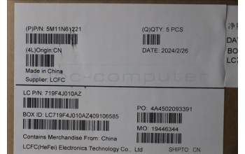 Lenovo 5M11N61221 MECH_ASM GRP_KBD_BZL_SWS_WW_DB_LTN