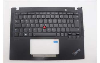 Lenovo 5M11N89393 C-Cover with keyboard, Brazil Portuguese, Black, Backlight, UK