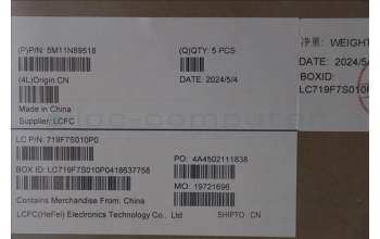 Lenovo 5M11N89518 MECH_ASM BL KB BK MG WW DEN LTN