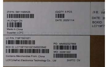 Lenovo 5M11N89526 MECH_ASM BL KB BK MG WW EURO ENG CHY