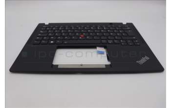 Lenovo 5M11N89530 C-Cover with keyboard, French, Black, Backlight, WWAN, US
