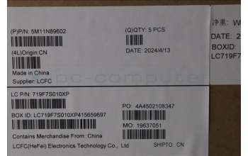 Lenovo 5M11N89602 MECH_ASM BL KB BK MG WW UKE LTN