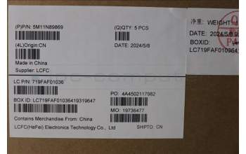 Lenovo 5M11N89869 MECH_ASM BL KB BK GER LTN