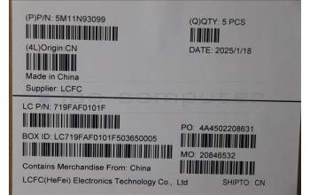 Lenovo 5M11N93099 MECH_ASM BL KB BK RUS LTN