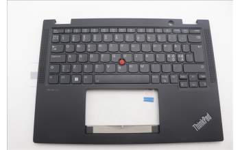 Lenovo 5M11N93204 C-Cover with keyboard, Nordic, Black, Backlight, WWAN, UK