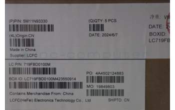 Lenovo 5M11N93330 MECH_ASM FRU KB UKE(SRX)UK Bk