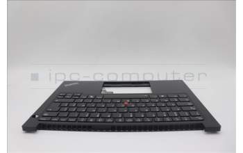 Lenovo 5M11N94167 C-Cover with keyboard, Belgian, Black, Backlight, UK