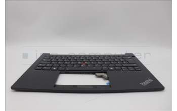 Lenovo 5M11N94219 C-Cover with keyboard, Slovenian, Black, Backlight, UK