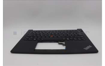 Lenovo 5M11N94229 C-Cover with keyboard, Switzerland, Black, Backlight, UK