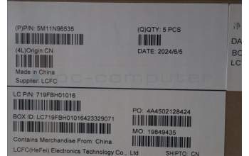 Lenovo 5M11N96535 MECH_ASM FRU KBD CCV SPA (LTN) UK BK