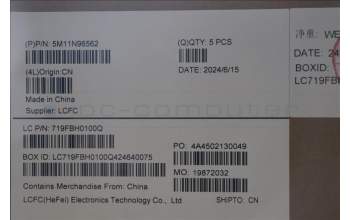 Lenovo 5M11N96562 MECH_ASM FRU KBD CCV RUS (LTN) US BK