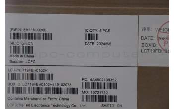 Lenovo 5M11N99206 MECH_ASM FRU KBD CCV SWS BL(LTN) UK BK