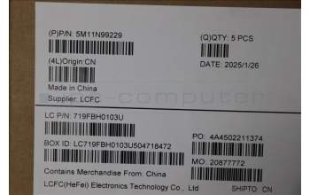 Lenovo 5M11N99229 MECH_ASM FRU KBD CCV ILD BL(LTN) UK BK