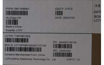 LENOVO 5M11N99401 MECH_ASM BL KB BK GER TRI