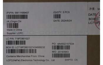 Lenovo 5M11N99407 MECH_ASM BL KB BK GRE SRX