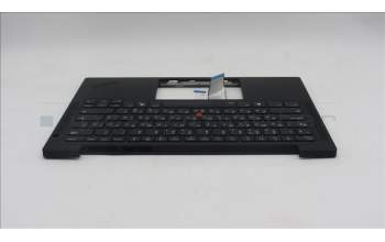 Lenovo 5M11N99497 C-Cover with keyboard, Russian, Black, Backlight, US