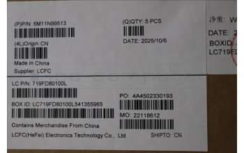 Lenovo 5M11N99513 MECH_ASM BL KB BK SWS LTN