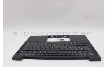 Lenovo 5M11N99522 C-Cover with keyboard, Turkish, Black, Backlight, UK