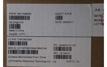 Lenovo 5M11N99550 MECH_ASM BL KB BK WW BEL SRX