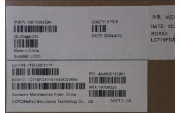 Lenovo 5M11N99594 MECH_ASM BL KB BK WW GER SRX