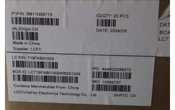 Lenovo 5M11N99715 MECH_ASM X13YG5 FPR WITH BRACKET BLACK