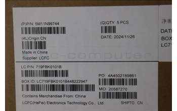 Lenovo 5M11N99744 MECH_ASM FRU KBD CCV ARA (LTN) US BK