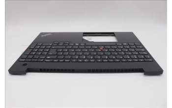 Lenovo 5M11N99747 C-Cover with keyboard, Belgian, Black, UK