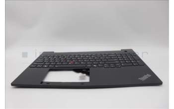 Lenovo 5M11N99906 C-Cover with keyboard, US English Euro, Black, Backlight, US