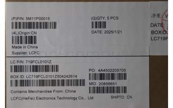 Lenovo 5M11P00015 MECH_ASM FRU NORDIC (SRX) UK BK