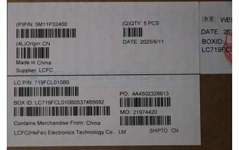 Lenovo 5M11P32400 MECH_ASM FRU POR BL (CHY) UK BK