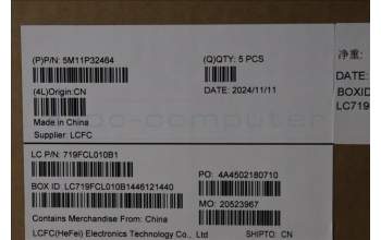 Lenovo 5M11P32464 MECH_ASM FRU UKE BL (CHY) UK BK