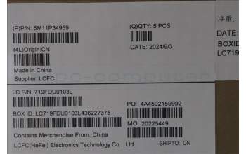 Lenovo 5M11P34959 MECH_ASM GRP_KBD_BZL_ARA_WL_LG_CHY