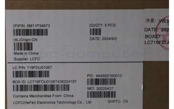 Lenovo 5M11P34973 MECH_ASM GRP_KBD_BZL_HBW_WL_LG_CHY