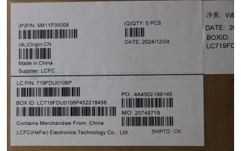 Lenovo 5M11P35008 MECH_ASM GRP_KBD_BZL_GER_WL_LG_LTN