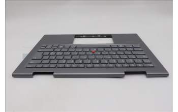 Lenovo 5M11P35056 C-Cover with keyboard, Nordic, Luna Grey, Fingerprint, WWAN, UK