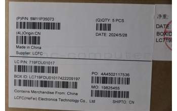 Lenovo 5M11P35073 MECH_ASM GRP_KBD_BZL_BUL_WW_LG_LTN