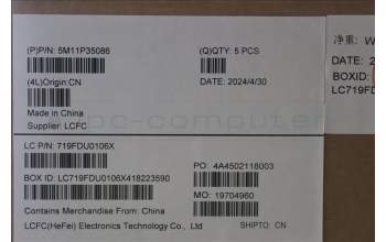 Lenovo 5M11P35086 MECH_ASM GRP_KBD_BZL_ILD_WW_LG_LTN