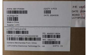 Lenovo 5M11P35094 MECH_ASM GRP_KBD_BZL_POR_WW_LG_LTN