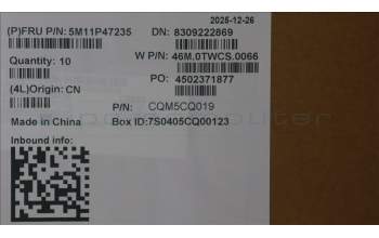 Lenovo 5M11P47235 MECH_ASM NoNFC CCvr+HUN KB ASM,CHY