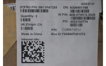Lenovo 5M11P47255 MECH_ASM NoNFC CCvr+CZE/SLK KB ASM,CHY