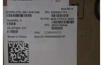 Lenovo 5M11P47349 MECH_ASM NoNFC CCvr+NOR KB ASM,SRX