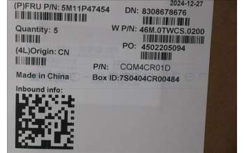 Lenovo 5M11P47454 C-Cover with keyboard, German, Backlight, UK