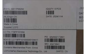 Lenovo 5M11P68294 MECH_ASM BL KB NP BK BUL LTN