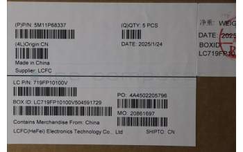 LENOVO 5M11P68337 MECH_ASM BL KB NP BK ITA PMX