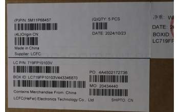 Lenovo 5M11P68457 MECH_ASM BL KB NP BK WW ITA CHY