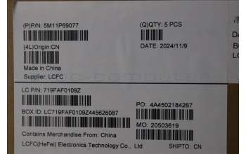 Lenovo 5M11P69077 MECH_ASM BL KB GY WW FRA LTN
